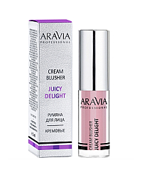 Aravia Professional Juicy Delight Blusher 02 - Румяна жидкие кремовые, тон розовый 5 мл
